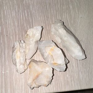 Natural White Quartz Crystal Set